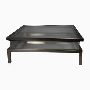 Vintage Sliding Top Coffee Table from Maison Jansen, 1980