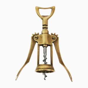 Italienischer Weinkorkenzieher aus Messing, 1960er