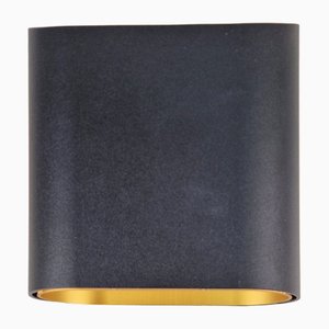 Black Gold Modular Trapz Wall Lamp in Aluminum, Belguim, 1990s