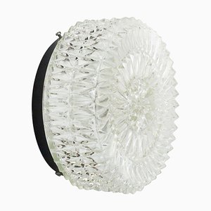 Mid-Century Round Clear Glass Sconces Flush Mount