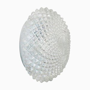 Mid-Century Round Clear Glass Sconces Flush Mount