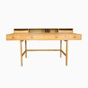 Dänischer Partner Schreibtisch mit Klappdeckel von Jens Quistgaard für Løvig, 1960er
