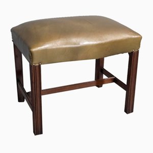 Georgischer Serpentin Hocker aus Mahagoni