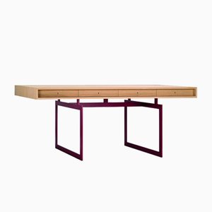Office Desk in Walnut Red Frame by Bodil Kjaer for Karakter