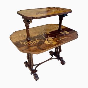Table à Thé en Marqueterie par Émile Gallé