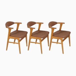 Butacas de roble de Erik Kirkegaard para Høng Stolefabrik, años 60. Juego de 3
