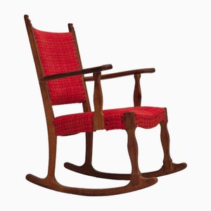 Dänischer Vintage Schaukelstuhl aus Eiche, 1960er