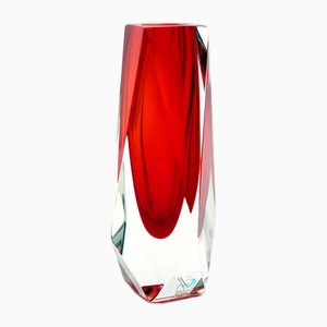Kleine Murano Glas Vase von Alessandro Mandruzzato