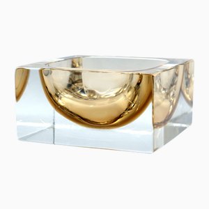 Scodella in vetro di Murano di Alessandro Mandruzzato, anni '70