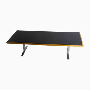 Large Warren Platner Leather Desk by Knoll International from Knoll Inc. / Knoll International, 1973