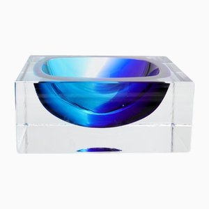 Scodella in vetro di Murano di Alessandro Mandruzzato, anni '70