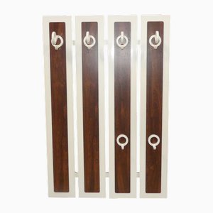 Space Age White-Brown Coat Rack