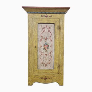 Yellow Lacquered Pantry Cupboard, 1950s