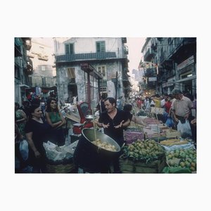 Slim Aarons, marché de Palerme, impression numérique estampée en édition limitée