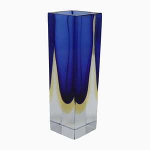 Petit Vase Bleu par Flavio Poli pour Seguso, 1970s
