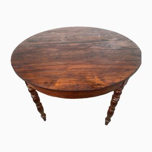 Mesa redonda antigua, década de 1890