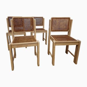 Stuhl aus Buchenholz & Wiener Stroh, 1970er, 4er Set