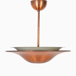 Bauhaus Coper Pendant Light attributed to Franta Anyz, 1930s