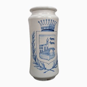 Talavera Ceramic Umbrella Stand with Shield of Bilbao, 1970s