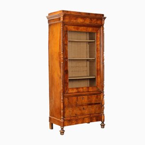 Vitrine Louis Philippe en Noyer