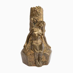 Art Nouveau Period Table Lamp Base by Charles Korschann, 1890s