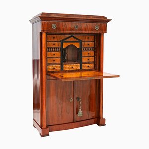 Secreter Biedermeier antiguo de nogal, 1825
