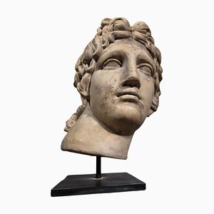 Decorative Head of Apollo, 1950, Stone