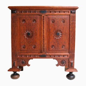 Neo-Renaissance Oak Umbrella Stand with Zinc Liner, Dutch, 1890s
