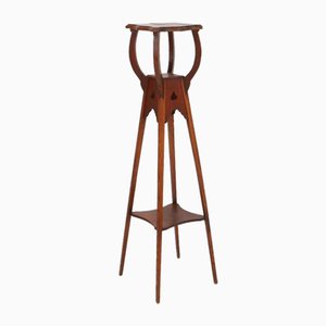 Art Deco Piedestal or Console Table in Oak, France, 1940s