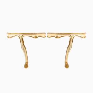 Consoles in Venetian Baroque Style, 1960s, Set of 2