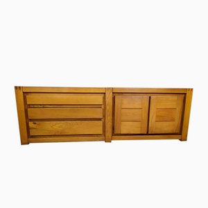 Vintage Elm Sideboard from Maison Regain, 1980s