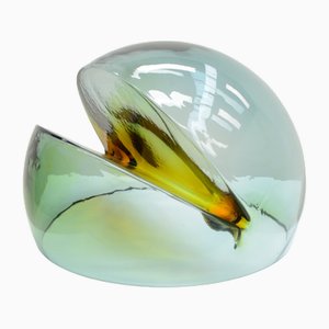 Large Abstract Glass Sculpture by Toni Zuccheri for Veart, Italy, 1970s