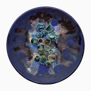 Piatto da parete Rusha in ceramica di Ilsemarie Höbbelmann, anni '60
