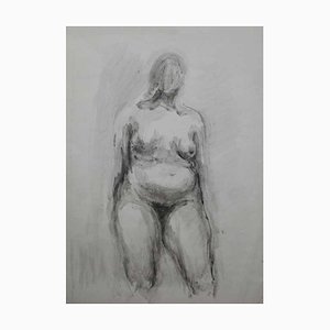 Przezdziecka, Untitled (Nude), Gouache and Mixed Media Painting