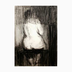 Przezdziecka, Untitled (Nude), Gouache and Mixed Media Painting