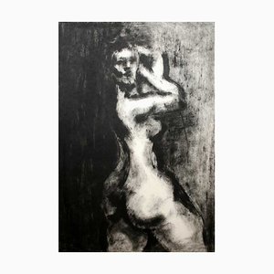 Przezdziecka, Sans titre (Nu), Peinture à la gouache et techniques mixtes