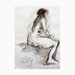 Miro Bialy, Nude, Watercolour on Paper