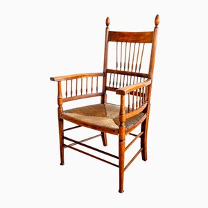 Sedia Arts & Crafts Sussex attribuita a William Birch & EG Punnett per Liberty, inizio XX secolo