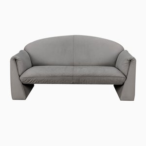 Octanova Light Gray Nubuck Leather Sofa by Peter Maly for COR, 1980s