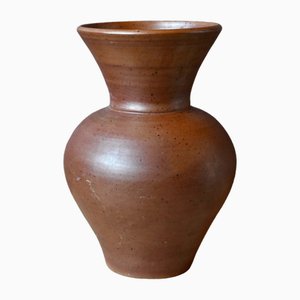 Large Open-Neck Vase in Puisaye Sandstone, 1960s