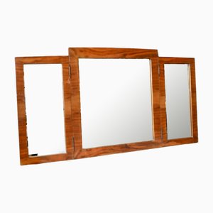 Miroir Triptyque à Rabat en Noyer, 1930s