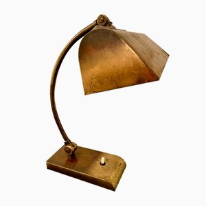 Art Deco Tischlampe aus Messing, 1930er