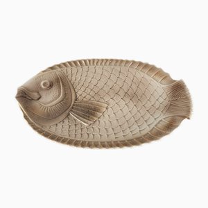 Fish Presentation Dish from Sarreguemines, 1970s