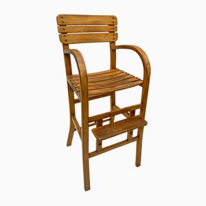 Sedia da bambino in faggio di Unifa, anni '60
