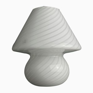 Vintage Swirl Murano Glass Table Lamp Mushroom, Italy, 1970s