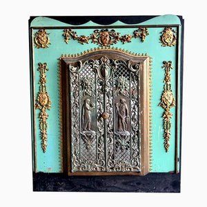 Antique Fireplace Doors in Bronze and Messing