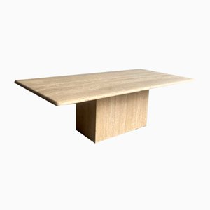 Vintage Italian Travertine Coffee Table, 1960s