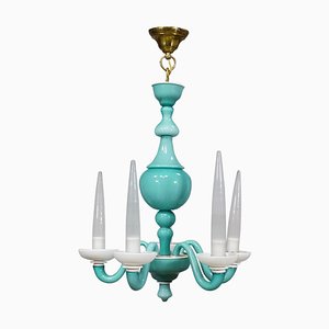 Murano Art Glass Chandelier attributed to Gio Ponti for Venini, 1940s