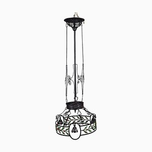 Handforged Iron Chandelier, Germany, 1890s