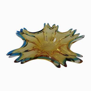 Sommerso Murano Glass Bowl, Italy, 1960s